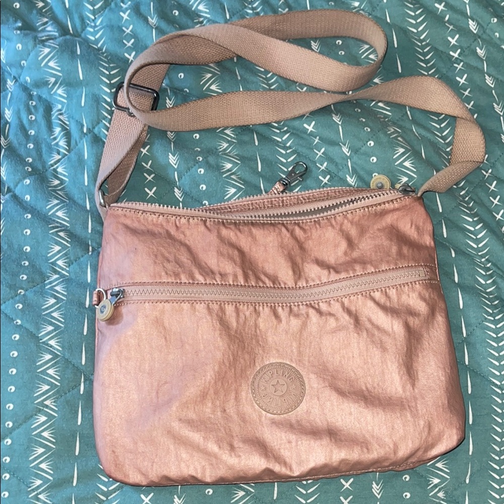 Kipling Rose Gold Crossbody Bag